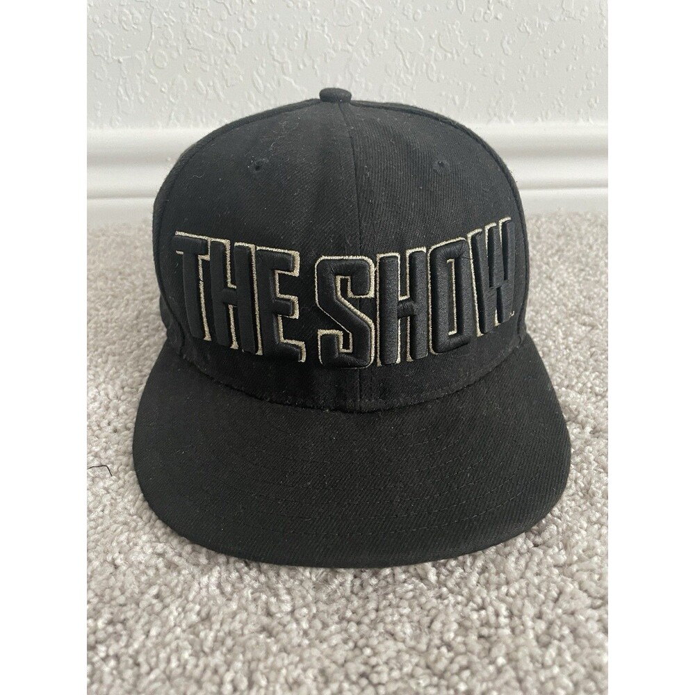 The Show MLB Hat Snapback Cap New Era PS Playstation Black All Rise Black Gold
